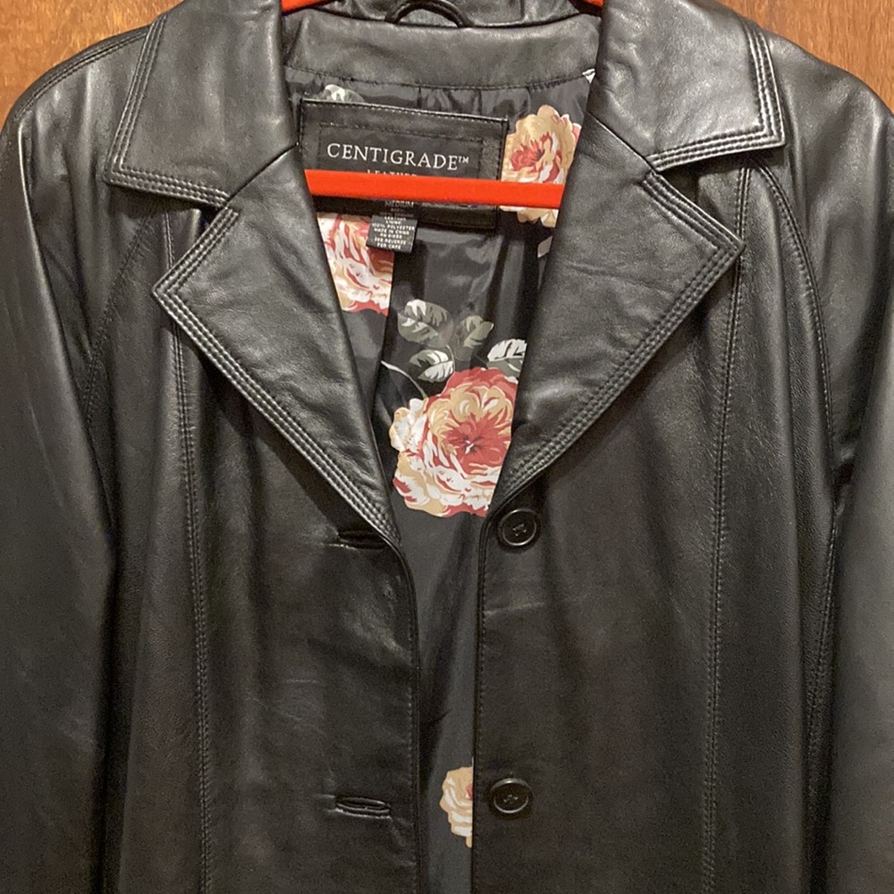 Nwot Centigrade Black Leather Jacket - image 8
